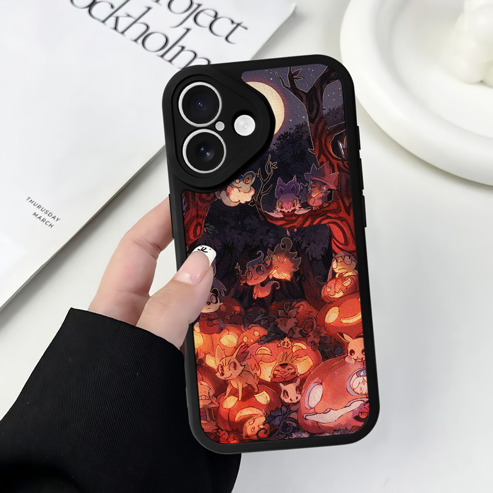 （画像用） ポケットモンスター Pokémon 【iPhone 16シリーズ対応】シリコンスマホケース（レザー調） 材質：シリコン
